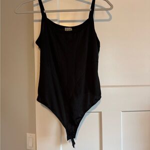 Free People Black Bodysuit